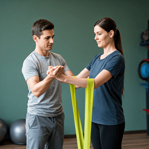 Bandcizer sensor on resistance band during exercise